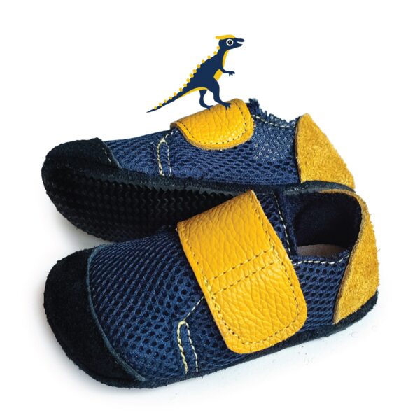 nohatka tenisky DINO indigo-žluté
